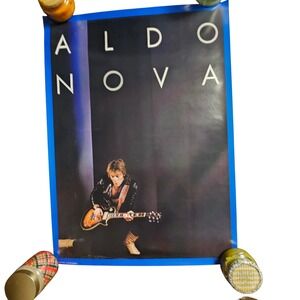 Aldo Nova Self Titled Vintage 1982 Promo Album Poster 24x33 CBS Rock‎ Ad